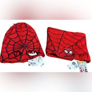 Red Spider-Man Toddler Hat Set